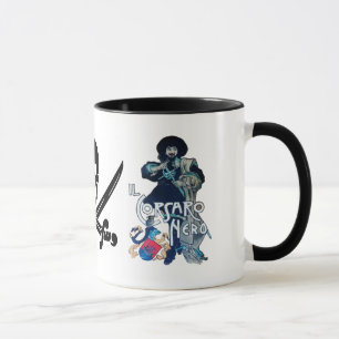 BLACK CORSAIR SKULL CROSSED SWORDS MUGG