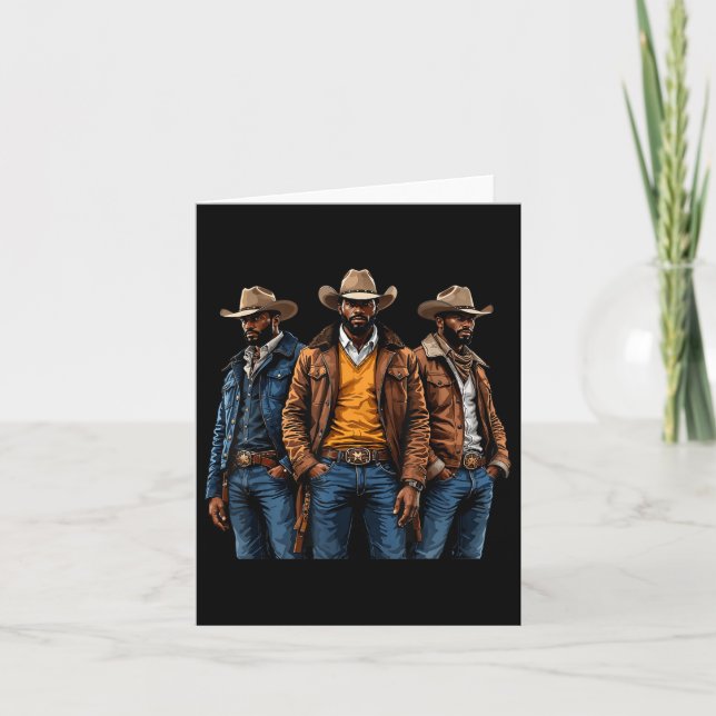 Black Cowboy African American Westernare Rodeo Mel Kort (Framsida)
