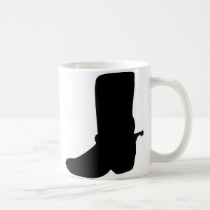 Black Cowboy Boot med Spurs Kaffemugg