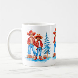 Black Cowboy Cowgirl par Winter-julscenen Kaffemugg