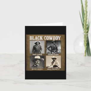 Black Cowboy Western Rodeo Melanin Black History T Kort