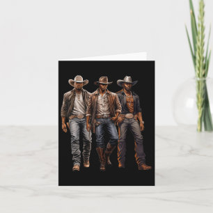 Black Cowboy Western Rodeo Melanin Black History T Kort
