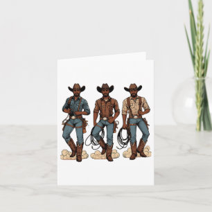 Black Cowboy Western Rodeo Melanin Black History T Kort