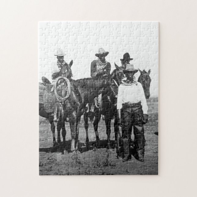 Black Cowboys At Bonham Texas 1890 Pussel (Vertikal)