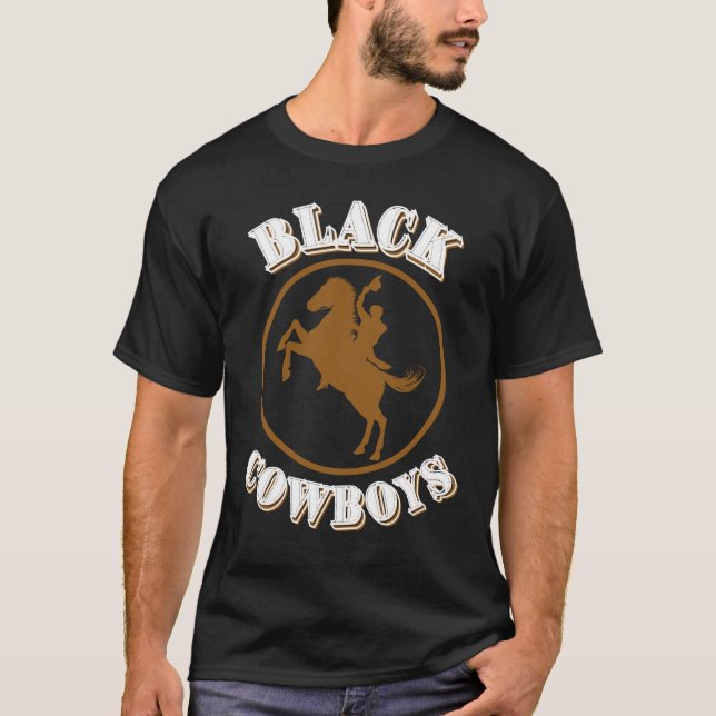 Black Cowboys T Shirt (Framsida)