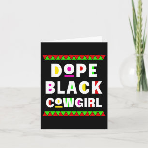 Black Cowgirl Horseback African Black Kort