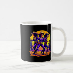 Black Cowgirl Texas Western Rodeo Melanin Black Hi Kaffemugg