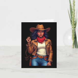 Black Cowgirl Texas Western Rodeo Melanin Black Hi Kort