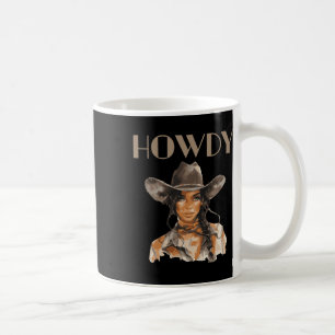 Black Cowgirl Western Rodeo Melanin Junelfte Tex Kaffemugg