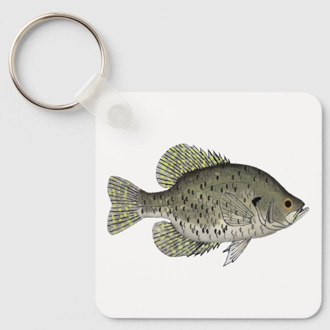 Black Crappie Nyckelring (Framsida)