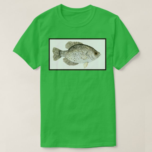Black Crappie T Shirt (Design framsida)