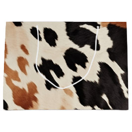 Black Cream Brown Cowhide Bröllop