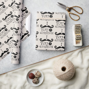 Black Cream Mustache Humor Presentpapper