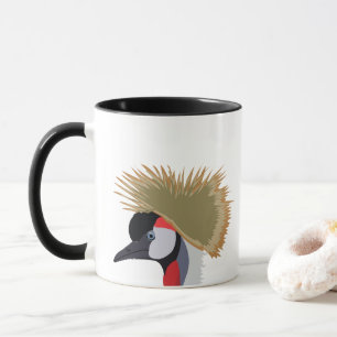 Black Crowned Crane Bird Wildlife Mugg