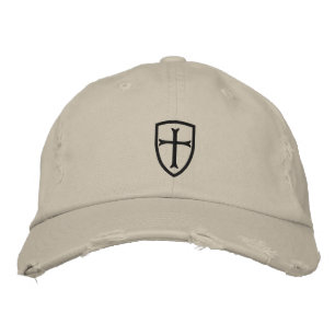 Black Crusader Kor Shield Cap Broderad Keps