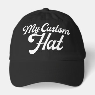 BLACK Custom Baseball Cap Blank Template (Dad Cap) Keps