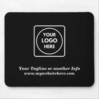 Black Custom Corporate Logo mouse pad Musmatta