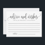 Black Cute Calligraphy Bröllop well Önskemål Rådkort<br><div class="desc">Fråga gästerna till ge om deras råd och önskemål med detta anpassade-rådgivningskort. Den har en svart modern kalligrafi och en vismisk konfetti mönster. Anpassa genom att lägga till egna detaljer. Du kan också ändra bakbilden till ett foto eller en annan bild. Detta moderna råd och önskemål-kort är perfekt för bröllop,...</div>