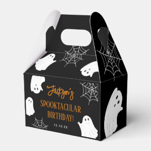Black Cute Ghost Spooky Halloween Birthday Presentaskar