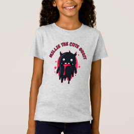 Black Cute Kawaii Ghost T Shirt