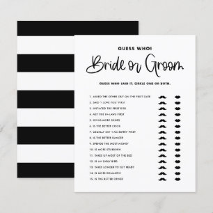 Black Cute Modern Calligraphy Bride eller Groom Ga Inbjudningar