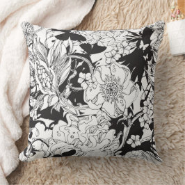 BLACK DAHLIA PILLOW KUDDE