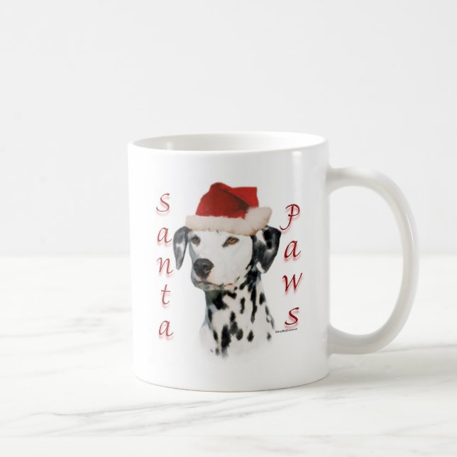 Black Dalmatian Santa Tassar Kaffemugg (Höger)