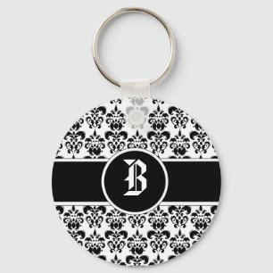 Black Damask Nyckelring