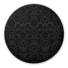 Black Damask Pattern Knopp