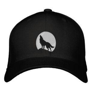 BLACK DCP MÅNE HAT BRODERAD KEPS