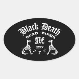Black Death 777 - Dead Dingo Ale Ovalt Klistermärke