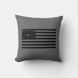 Black Death 777 - Flagga - Pillow Kudde