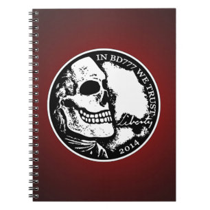 Black Death 777 - Liberty Anteckningsbok Med Spiral