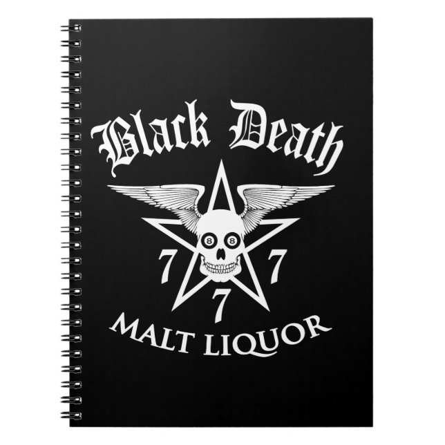 Black Death 777 - Malt Liquor Anteckningsbok (Framsidan)