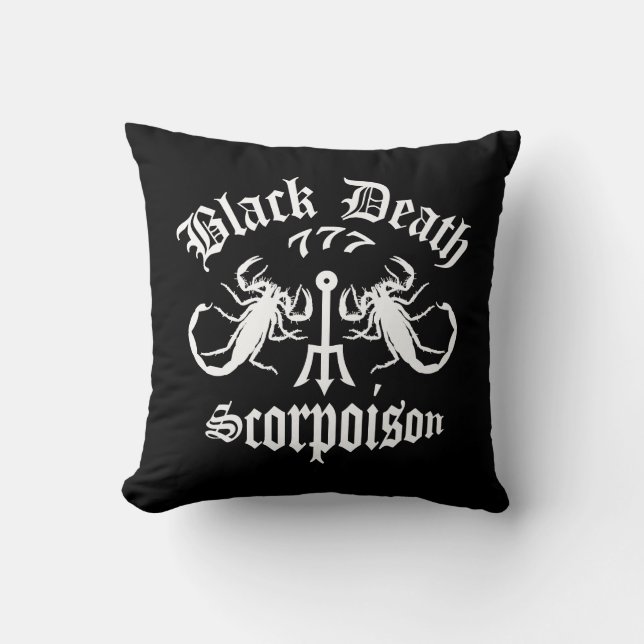 Black Death 777 - Scorgift - Pillow Kudde (Framsida)