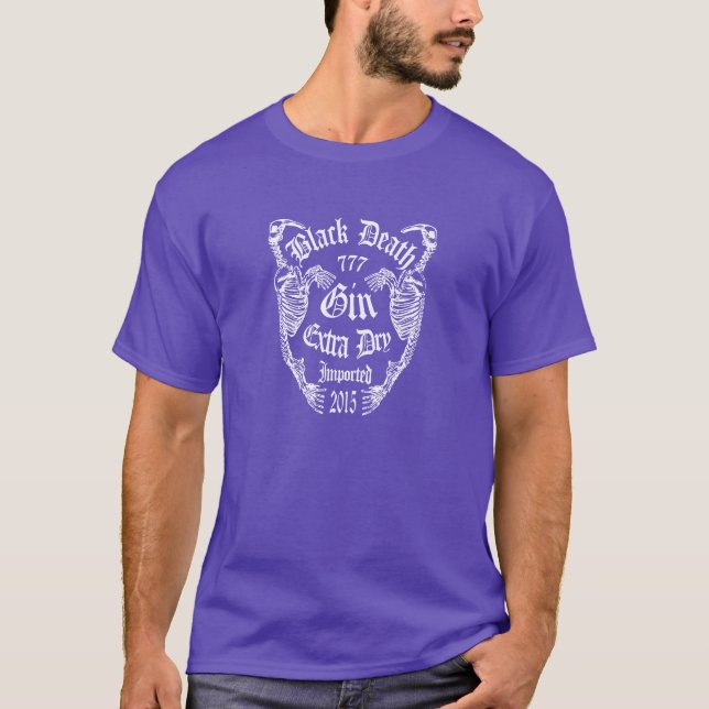 Black Death 777 - Walrus Bone Gin Tee (Framsida)