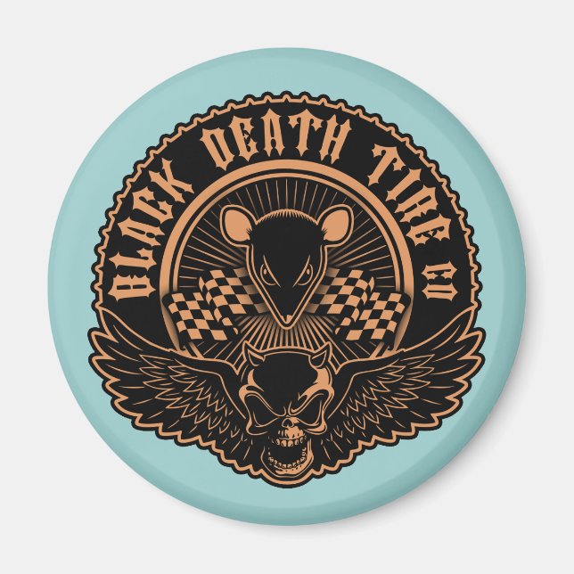 Black Death Däck Co. Magnet (Framsidan)