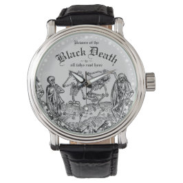 Black Death Dancing Skeletons Gothic Macabre Armbandsur