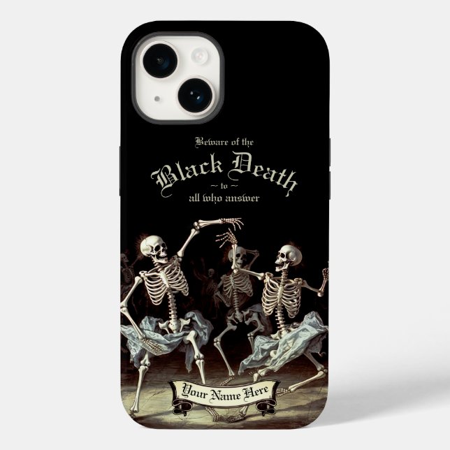 Black Death Dancing Skeletons Halloween (Baksida)