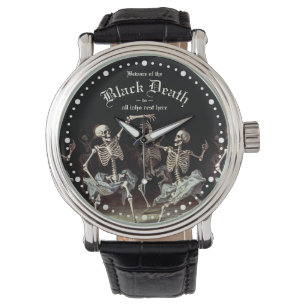 Black Death Dancing Skeletons Halloween Armbandsur