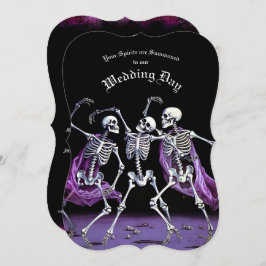 Black Death Dancing Skeletons Halloween Bröllop