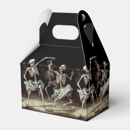 Black Death Dancing Skeletons Halloween Presentaskar