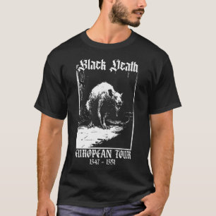 Black Death European Tour Plague Råtta Medieval Ha T Shirt