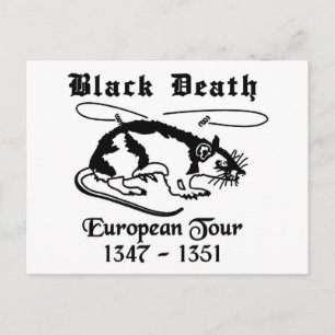 Black Death Vykort