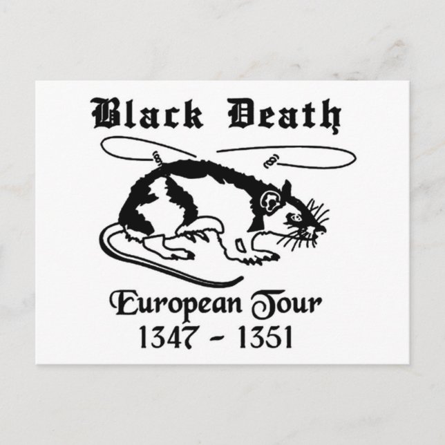 Black Death Vykort (Framsida)