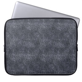 Black Denim Mönster Laptop Fodral