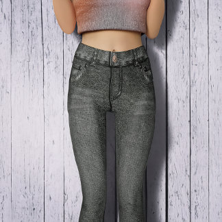 Black Denim Smala Jeans Leggings
