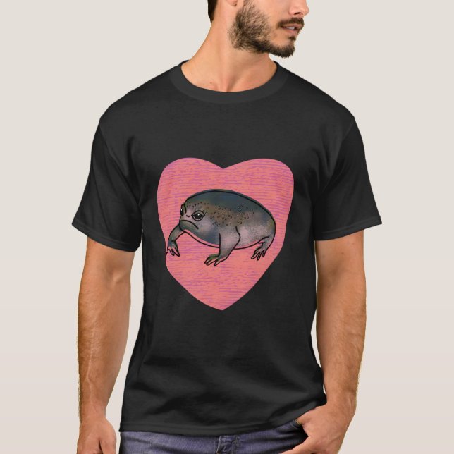 Black Desert Rain Frog Kärlek He T Shirt (Framsida)
