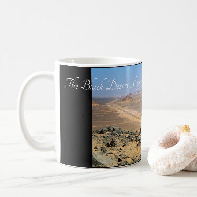 Black Desert View, Farafra, Egypten Kaffemugg (Med munk)