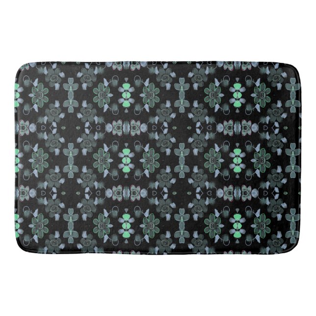 Black Designer Floor mat Badrumsmatta (Framsidan)
